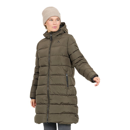Whistler Winter-Steppmantel Amaret Long Puffer Jacket (warm, wasserdicht, winddicht) Black Ink dunkelgrün Damen