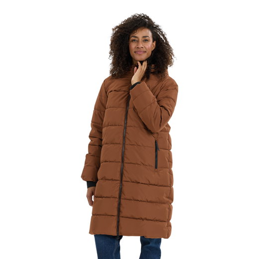 Whistler Winter-Steppmantel Amaret Long Puffer Jacket (warm, wasserdicht, winddicht) soft silt braun Damen