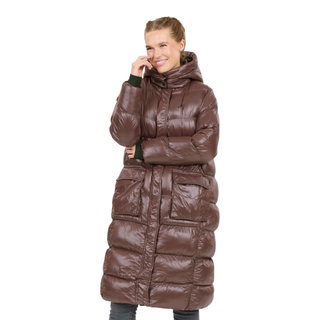 Whistler Winter-Steppmantel Lakewood Long Puffer Jacket (warm, atmungsaktiv) braun Damen