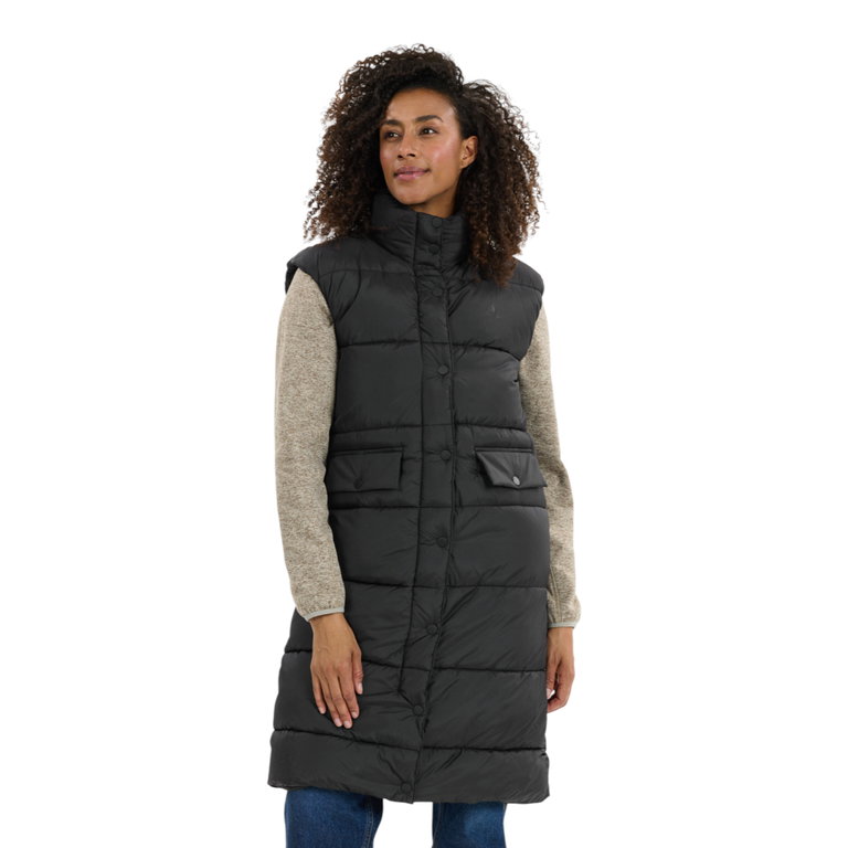 Whistler Winter-Steppweste Amaretto Long Puffer Vest (atmungsaktiv, warm, wasserabweisend) schwarz Damen
