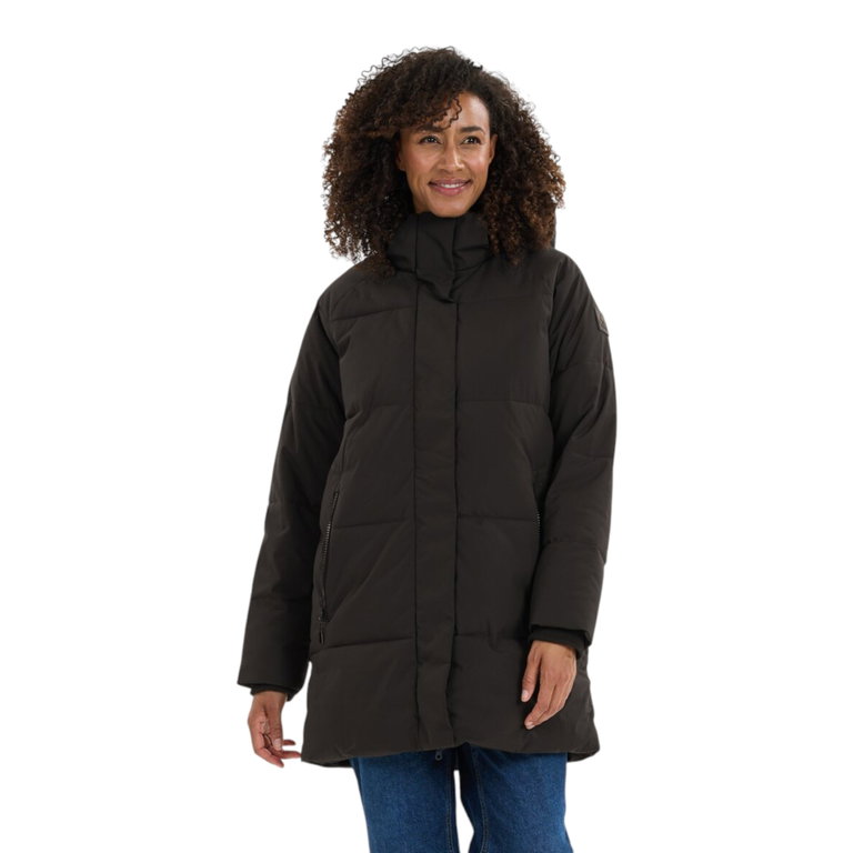 Whistler Winterjacke Greyston Long Puffer Jacket (warm, winddicht) schwarz Damen