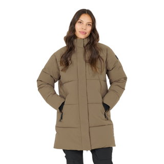 Whistler Winterjacke Greyston Long Puffer Jacket (warm, winddicht) braun Damen