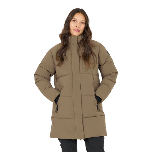 Whistler Winterjacke Greyston Long Puffer Jacket (warm, winddicht) braun Damen