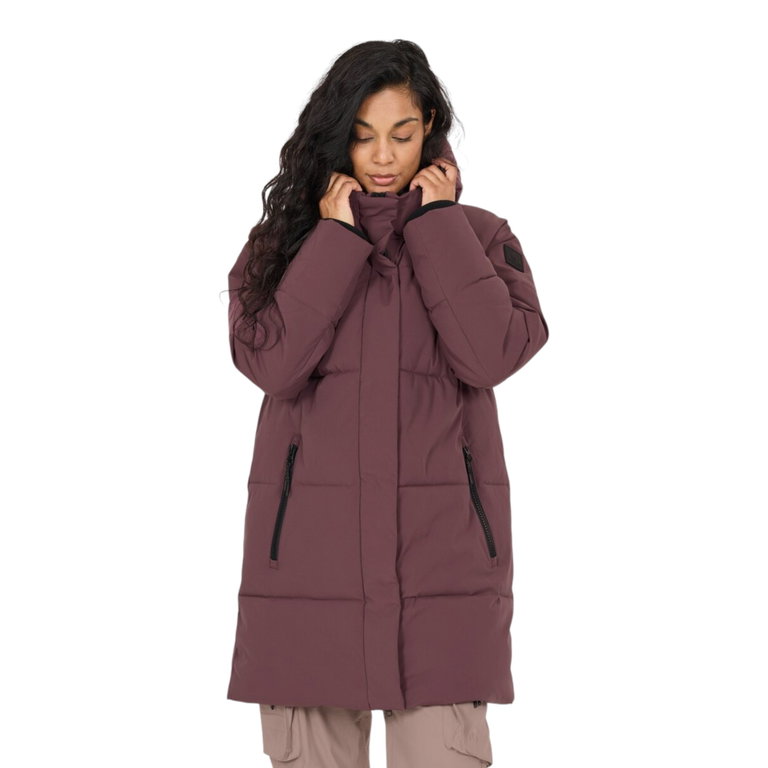 Whistler Winterjacke Greyston Long Puffer Jacket (warm, winddicht) violett Damen