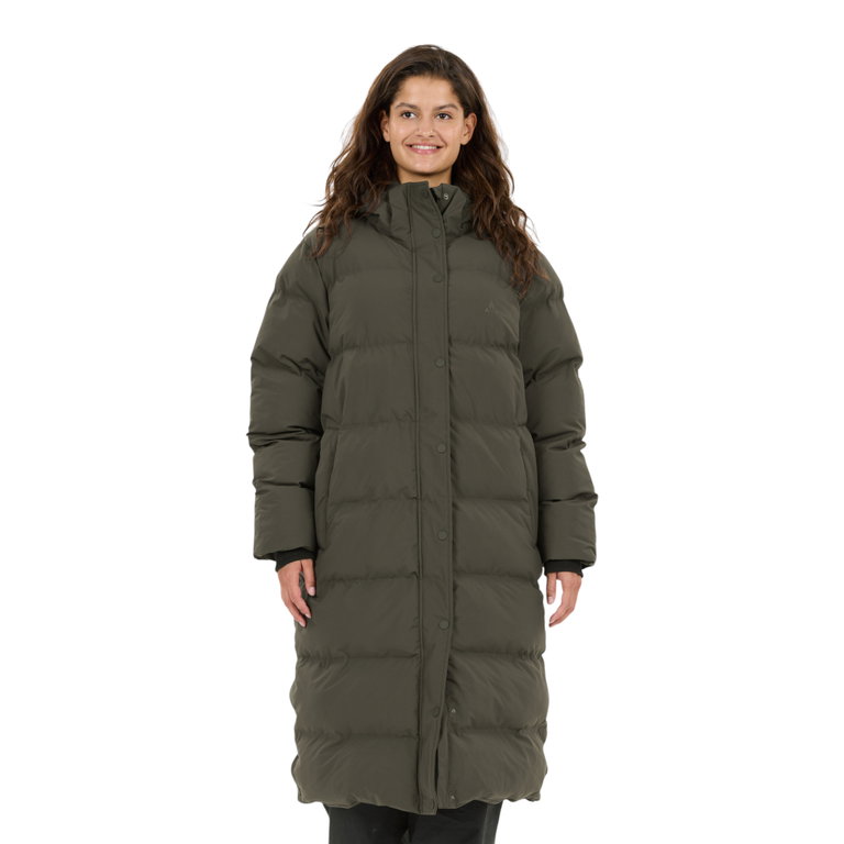 Whistler Wintermantel Adalee Long Puffer (warm, winddicht, atmungsaktiv) dunkelbraun Damen