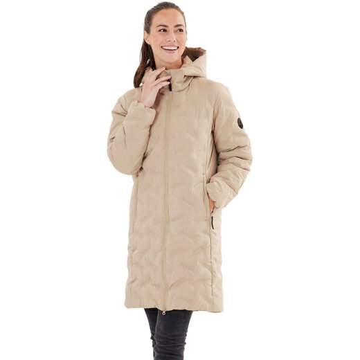 Whistler Zimowy Płaszcz Dido Long Puffer (Kaptur, ciepły, wodoodporny) kremowy/beżowy Damski