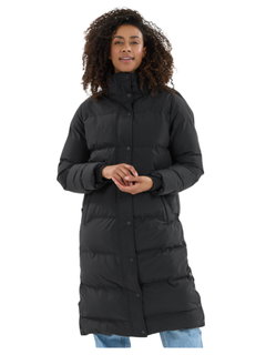 Whistler Adalee Long Puffer Winter Coat (warm, windproof, breathable) black ladies