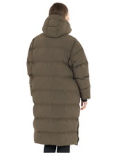 Whistler Adalee Long Puffer Winter Coat (warm, windproof, breathable) dark brown ladies