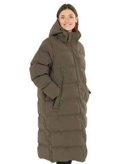 Whistler Adalee Long Puffer Winter Coat (warm, windproof, breathable) dark brown ladies