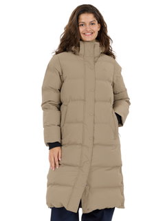 Whistler Adalee Long Puffer Winter Coat (warm, windproof, breathable) light brown ladies