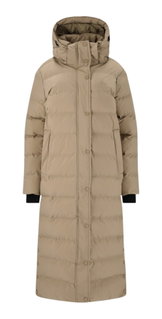 Whistler Joan Long Puffer Winter Coat (warm, windproof, waterproof) beige/brown ladies