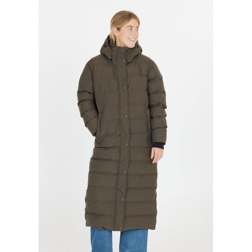 Whistler Joan Long Puffer Winter Coat (warm, windproof, waterproof) khaki green ladies
