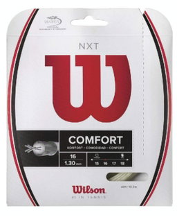 Besaitung mit Tennissaite Wilson NXT (Armschonung+Touch) natur