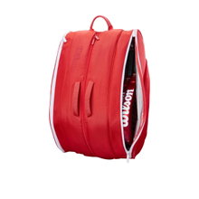 Torba na rakiety Wilson Racketbag 2025 Tour Padel (torba na rakiety, 2 główne komory) czerwona