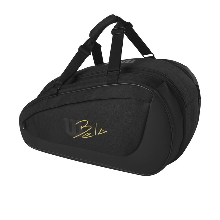 Wilson Racketbag Bela Super Tour Padel Bag (Schlägertasche, 2 Hauptfächer) schwarz