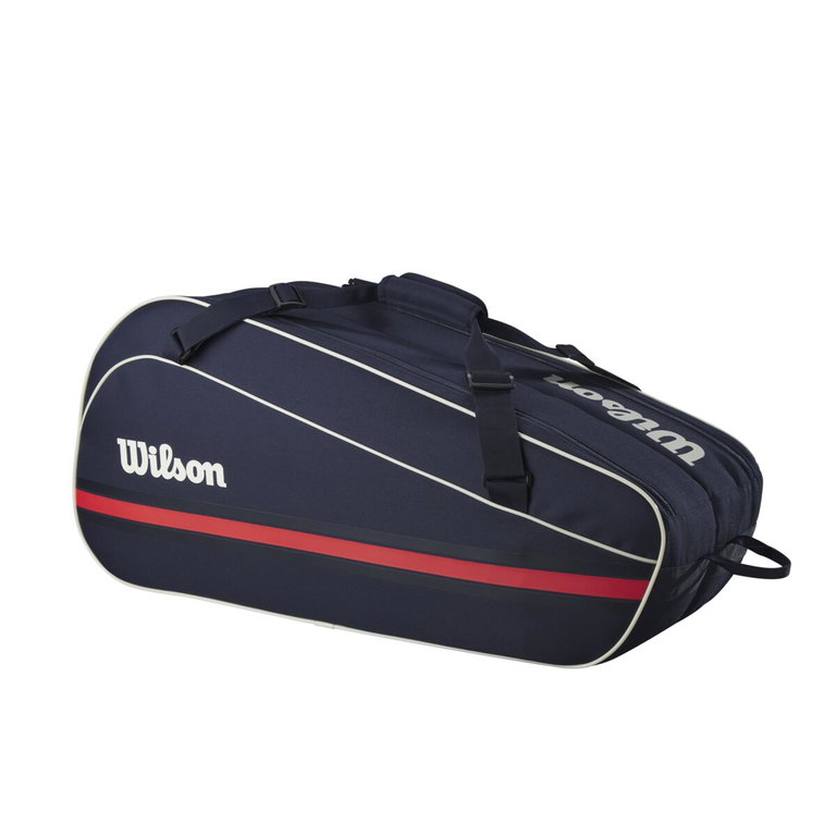 Wilson Racketbag Team Bag 2025 (Racket bag, 2 main compartments) navy blue 6-pack