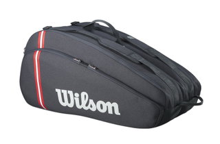 Wilson Racketbag Tour Bag 2025 (Schlägertasche, 2 Hauptfächer, Schuhfach) schwarz 12er
