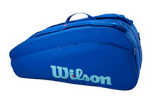 Torba na rakiety Wilson Racketbag Ultra V5 Tour (torba na rakiety, 2 główne komory, komora na buty) 2025 elektryczny niebieski 12-sztukowa