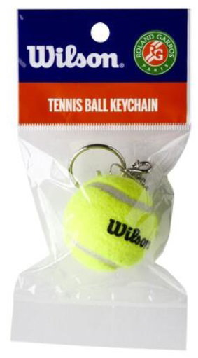 Wilson Schlüsselanhänger Mini-Tennisball Roland Garros gelb - 1 Stück