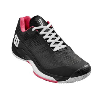Wilson Tennisschuhe Rush Pro 4.0 Clay/Sandplatz 2024 schwarz/pink/weiss Damen