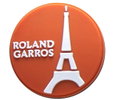 Wilson Schwingungsdämpfer Roland Garros Eiffel Tower claybraun/weiss - 1 Stück
