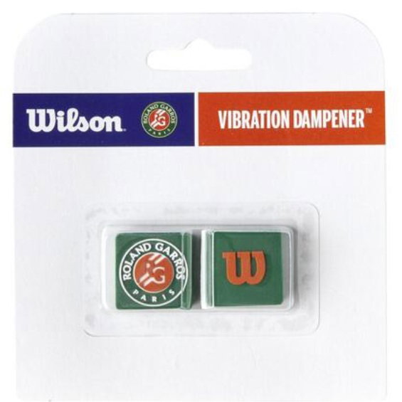 Wilson vibration dampeners Roland Garros dark green/orange - 2 pieces