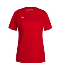 Wilson Sports Shirt Fundamentals Shooting (100% Polyester) Short Sleeve Red Ladies