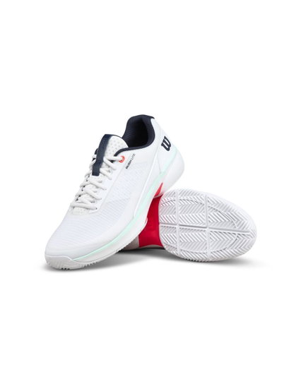 Wilson Tennisschuhe Rush Lite 5.0 Clay/Sandplatz weiss/mint/coral Herren