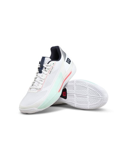 Wilson Tennisschuhe Rush Tour 5.0 Clay/Sandplatz weiss/mint/coral Herren