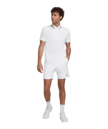 Wilson Tennis-Polo Team Pique weiss Herren