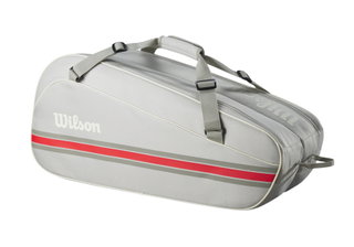Wilson Tennis-Racketbag Team (Schlägertasche, 2 Hauptfach) 2025 grau 6er