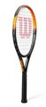 Wilson Kinder-Tennisschläger Burn Spin JR 26in (11-14 Jahre) 2025 schwarz/orange - besaitet -