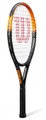 Wilson Kinder-Tennisschläger Burn Spin JR 25in (9-12 Jahre) 2025 schwarz/orange - besaitet -