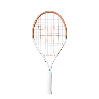 Wilson Kids' Tennis Racket Roland Garros Elite 25in (9-12 years) 2026 white/brown - pre-strung -