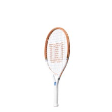 Wilson dziecięca rakieta tenisowa Roland Garros Elite 21in (4-7 lat) 2026 brązowa/biała - naciągnięta -