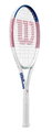 Wilson Tennisschläger Allure 105in/295g/Freizeit 2025 weiss/rosa/blau - besaitet -