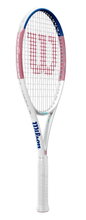 Wilson Tennisschläger Allure 105in/295g/Freizeit 2025 weiss/rosa/blau - besaitet -