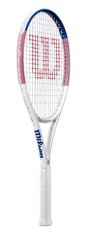 Wilson Tennisschläger Allure 105in/295g/Freizeit 2025 weiss/rosa/blau - besaitet -