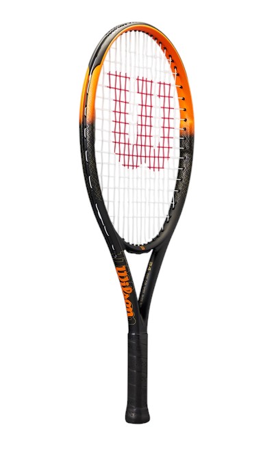 Wilson Kids' Tennis Racket Burn Spin JR 24in (8-10 years) 2025 black/orange - pre-strung -