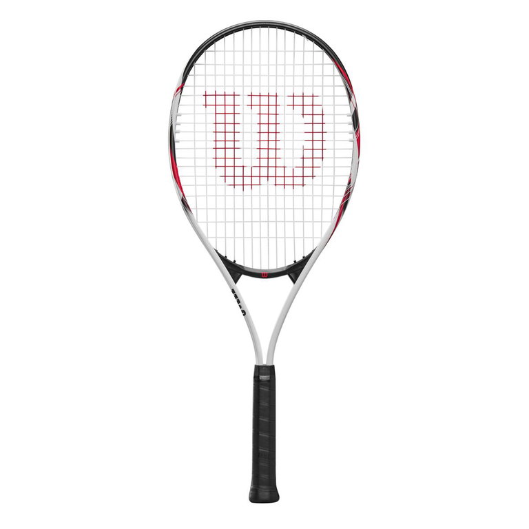 Wilson Tennis Racket Fusion XL 112in/274g/Recreational white/black/red - strung -