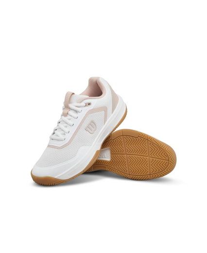 Wilson Tennisschuhe Courtglide Allcourt (Stabilität) weiss/rosa Damen