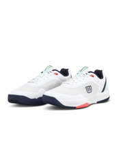 Buty tenisowe Wilson Courtglide Allcourt (stabilność) białe/niebieskie męskie