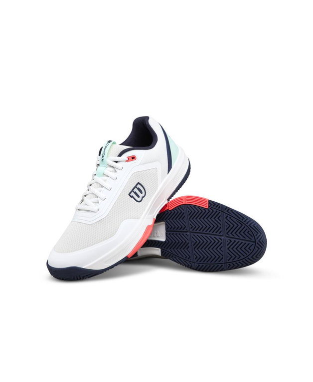 Wilson Courtglide Allcourt Tennis Shoes (Stability) white/blue men's