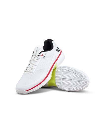 Wilson Tennisschuhe Rush Lite 5.0 Clay/Sandplatz weiss/schwarz/rot Herren