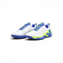 Wilson Tennis Shoes Rush Pro 4.5 Allcourt (Stability) 2025 white/blue/lime men's