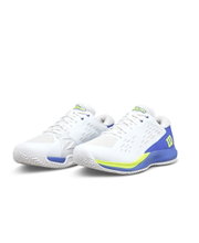 Buty tenisowe Wilson Rush Pro Ace Allcourt (2E/szerokie) 2025 białe/niebieskie męskie