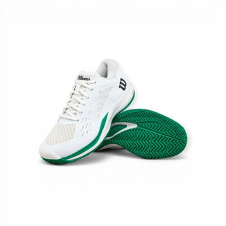 Buty tenisowe Wilson Rush Pro Ace Allcourt 2026 białe/zielone dziecięce