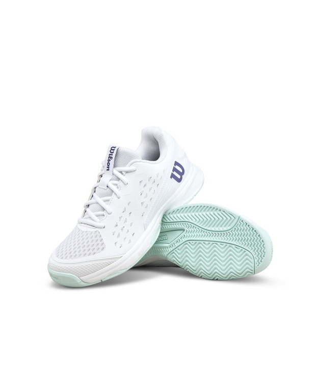 Wilson Tennisschuhe Rush Pro L Allcourt 2026 weiss/hellblau Kinder