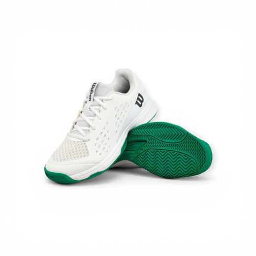 Wilson Tennisschuhe Rush Pro L Allcourt 2026 weiss/grün Kinder