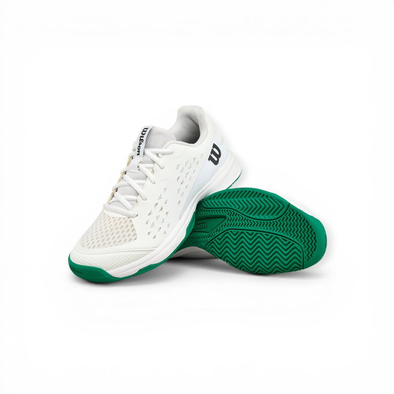Wilson Tennisschuhe Rush Pro L Allcourt 2026 weiss/grün Kinder